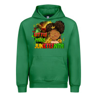 Emerald Little miss Juneteenth Urban Hoodie - FaDigitalArtStudio