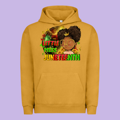 Little Miss Juneteenth Urban Hoodie Designed By Fadigitalartstudio