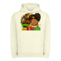 Pigment Pistachio Little miss Juneteenth Urban Hoodie - FaDigitalArtStudio