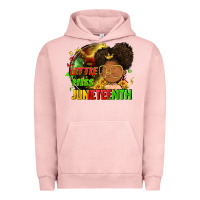 Pigment Salmon Little miss Juneteenth Urban Hoodie - FaDigitalArtStudio