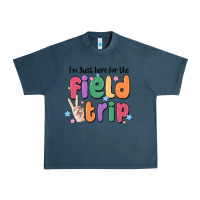 Midnight Navy i'm just here for the field trip Urban Heavy Tee - MaliasSmallBusiness