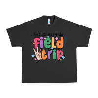 Pigment Black i'm just here for the field trip Urban Heavy Tee - MaliasSmallBusiness