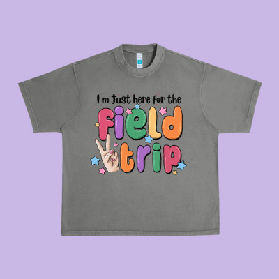 I'm Just Here For The Field Trip Urban Heavy Tee Designed By Maliassmallbusiness