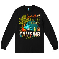 Black fires friends drinks camping crew Long Sleeve Tee - NancyCooperArtShop