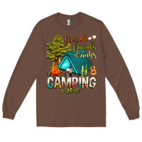 Chestnut fires friends drinks camping crew Long Sleeve Tee - NancyCooperArtShop