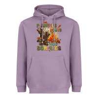 Lavender Flannels boots and bonfires Heavyweight Hoodie - NancyCooperArtShop