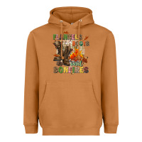 Meerkat Flannels boots and bonfires Heavyweight Hoodie - NancyCooperArtShop