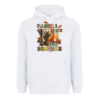White Flannels boots and bonfires Heavyweight Hoodie - NancyCooperArtShop
