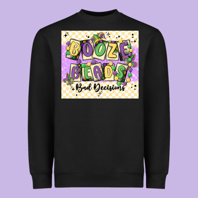 Booze Beads Heavyweight Sweatshirt Designed By Maliassmallbusiness