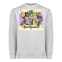Heather Grey booze beads Heavyweight Sweatshirt - MaliasSmallBusiness