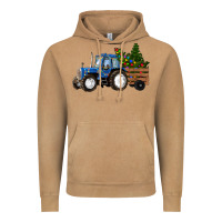 Vintage Camel Blue Christmas Tractor Vintage Hoodie - RanaPortraitStore