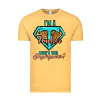 Vintage Mustard i'm a teacher what's your superpower leopard Vintage Tee - Jasminsmagicworld