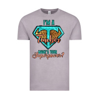 Vintage Zinc i'm a teacher what's your superpower leopard Vintage Tee - Jasminsmagicworld