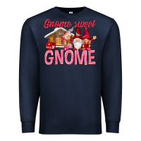 Navy Gnome sweet gnome Valentine's Day Premium Sweatshirt - HowdyJamesFarm