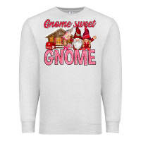 Oatmeal Heather Gnome sweet gnome Valentine's Day Premium Sweatshirt - HowdyJamesFarm