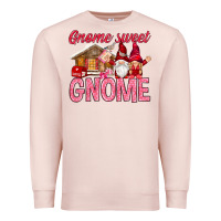 Pale Pink Gnome sweet gnome Valentine's Day Premium Sweatshirt - HowdyJamesFarm
