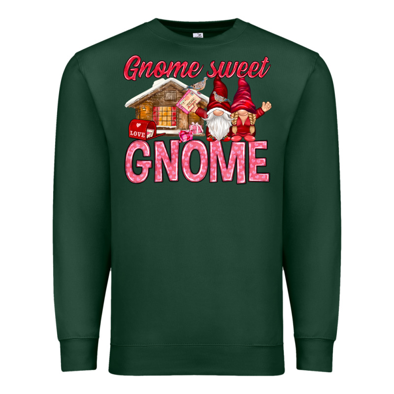 Gnome Sweet Gnome Valentine's Day Premium Sweatshirt by HowdyJamesFarm | Teevron