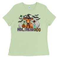 Matcha Moo I Mean Boo Ladies Tee - CowhideDigitalArt