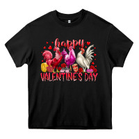 Black happy valentines day Heavy Core Tee - RacoonDesign