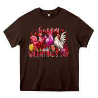 Chocolate Brown happy valentines day Heavy Core Tee - RacoonDesign