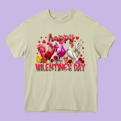 Happy Valentines Day Heavy Core Tee Designed By Racoondesign