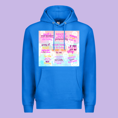 A Fun Thing To Do Today Is Not Talk To Me Premium Hoodie Designed By Tumblerdesignbyshophia