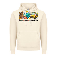 Vintage Artic peace love school bus Vintage Hoodie - NancyCooperArtShop
