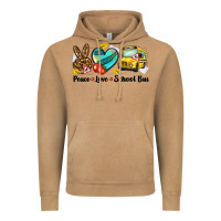 Vintage Camel peace love school bus Vintage Hoodie - NancyCooperArtShop