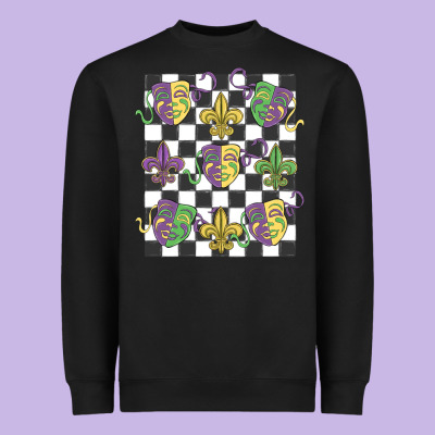 Mardi Gras Heavyweight Sweatshirt Designed By Maliassmallbusiness