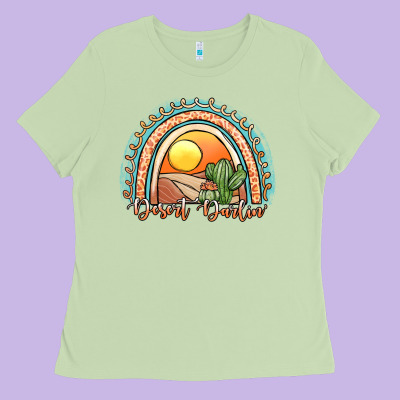 Desert Darlin' Rainbow Ladies Tee Designed By Jahusdesignshop