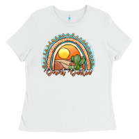 White desert darlin' rainbow Ladies Tee - JahusDesignShop