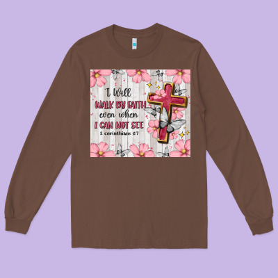 Christian Long Sleeve Tee Designed By Maliassmallbusiness