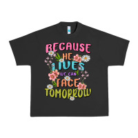 Pigment Black because he lives face tomorrow Urban Heavy Tee - MaliasSmallBusiness