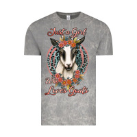 Cloud Rock just a girl who loves goats Vintage Tee - Jasminsmagicworld