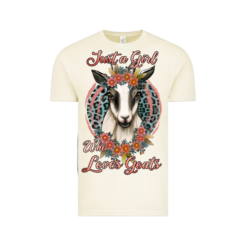 Just A Girl Who Loves Goats Vintage Tee by Jasminsmagicworld | Teevron