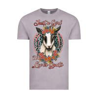 Vintage Zinc just a girl who loves goats Vintage Tee - Jasminsmagicworld