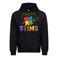 Black Everybody stims Urban Hoodie - FaDigitalArtStudio