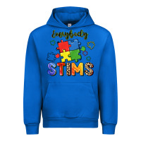 Cobalt Everybody stims Urban Hoodie - FaDigitalArtStudio
