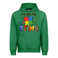 Emerald Everybody stims Urban Hoodie - FaDigitalArtStudio