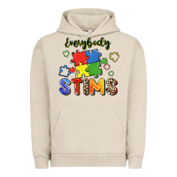Pigment French Oak Everybody stims Urban Hoodie - FaDigitalArtStudio