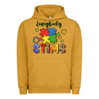Pigment Peanut Butter Everybody stims Urban Hoodie - FaDigitalArtStudio