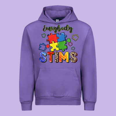 Everybody Stims Urban Hoodie Designed By Fadigitalartstudio
