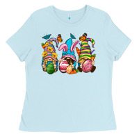 Baby Blue Easter gnomies Easter Day Ladies Tee - Neo Western