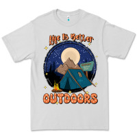 Dove Grey life is better outdoors Premium Tee - JahusDesignShop