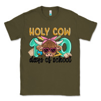 Army Green holy cow 100 days of school Classic Tee - MaliasSmallBusiness