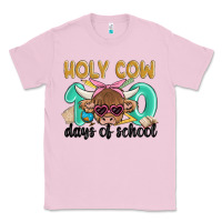Bubblegum Pink holy cow 100 days of school Classic Tee - MaliasSmallBusiness