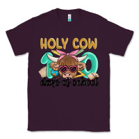 Plum holy cow 100 days of school Classic Tee - MaliasSmallBusiness