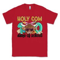Red holy cow 100 days of school Classic Tee - MaliasSmallBusiness