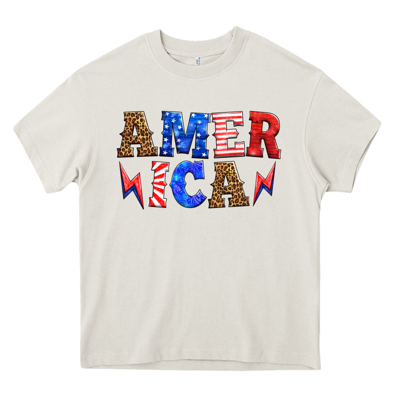 America Thunderbolt Heavy Core Tee by HRA Design Shop | Teevron