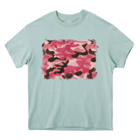 Arona pink camouflage background Heavy Core Tee - BarkalooDesign
